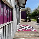 Purple Cargopod At Lee Wick Farm Cottages & Glamping